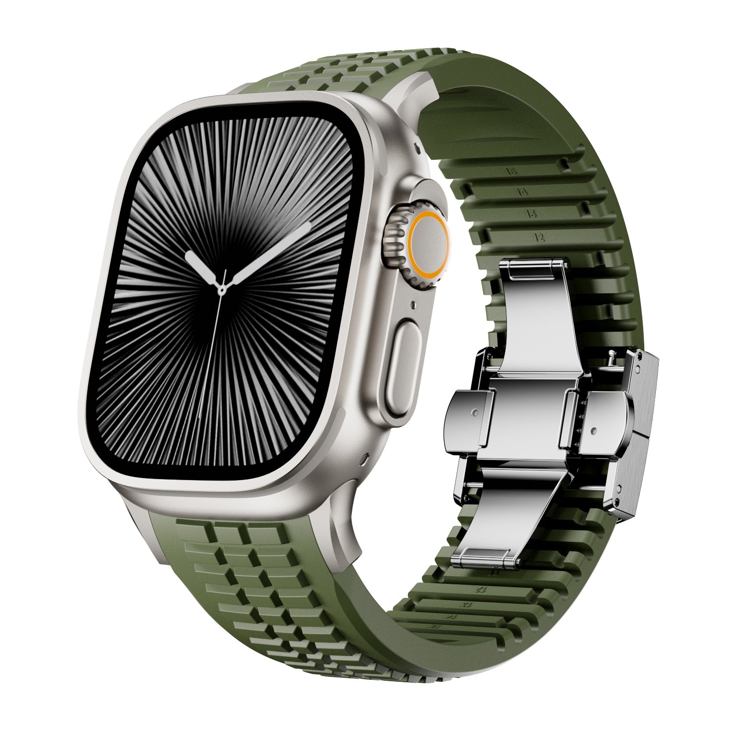 itanium Alloy Watch Band with FKM Rubber Inlay – SPACE9 Series
