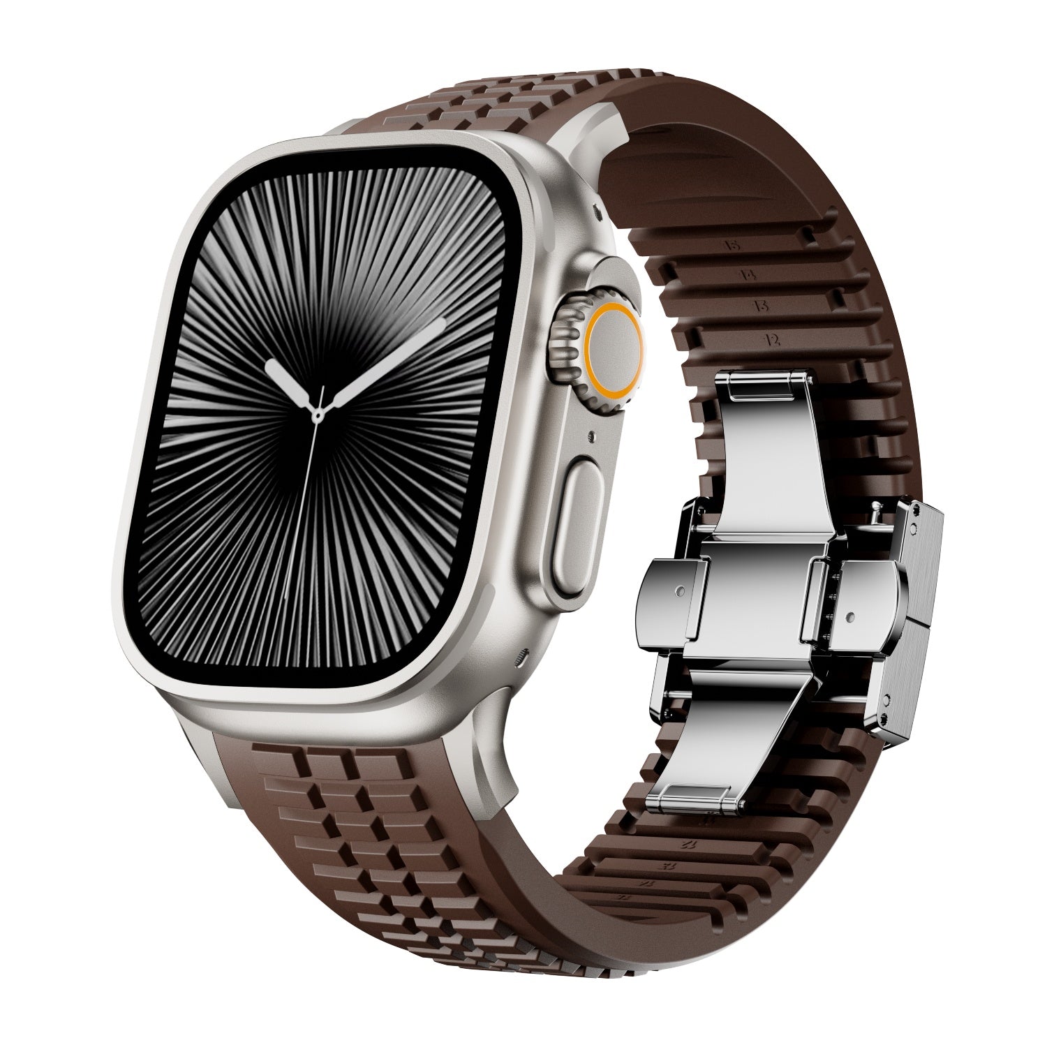 itanium Alloy Watch Band with FKM Rubber Inlay – SPACE9 Series